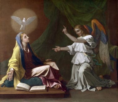 PoussinAnnunciation(sm)RestoredTraditions(adjusted) REQUIRES HOT LINK
