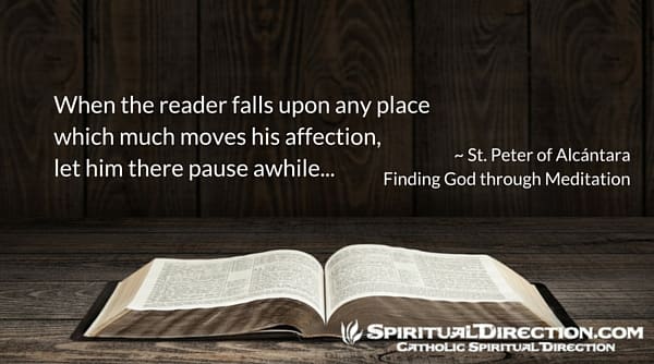 Distraction and Reading in Prayer - SD Finding God through Meditation - SpiritualDirection.com