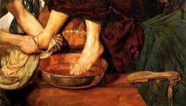 JesusWashesFeetOfPeterFootWashing - for "Our Place" post