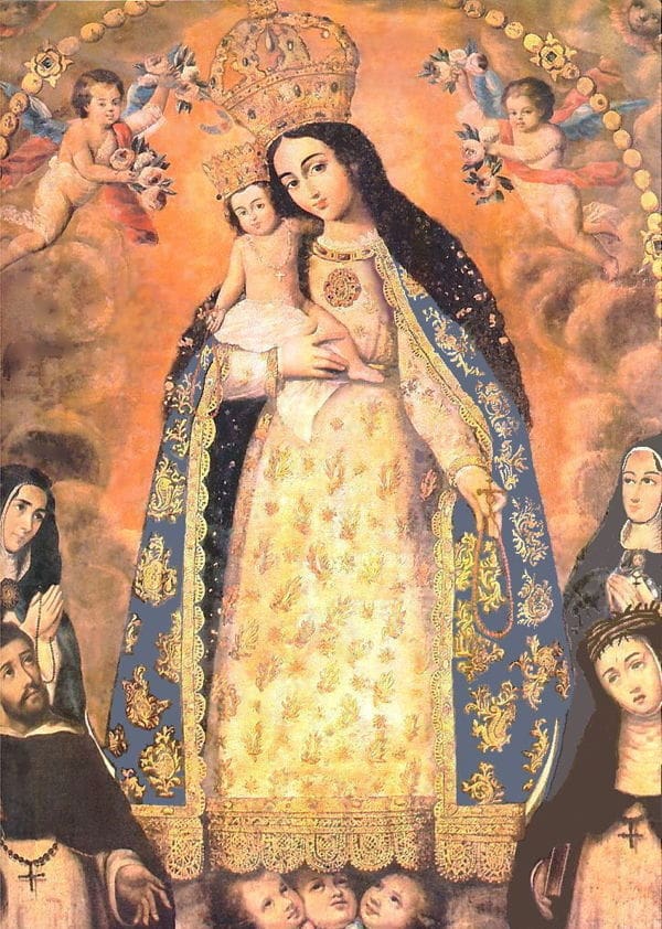 virgendelrosariodelconventodelaconcepciondequitoanonimo2 for post on Mary, teach us to pray